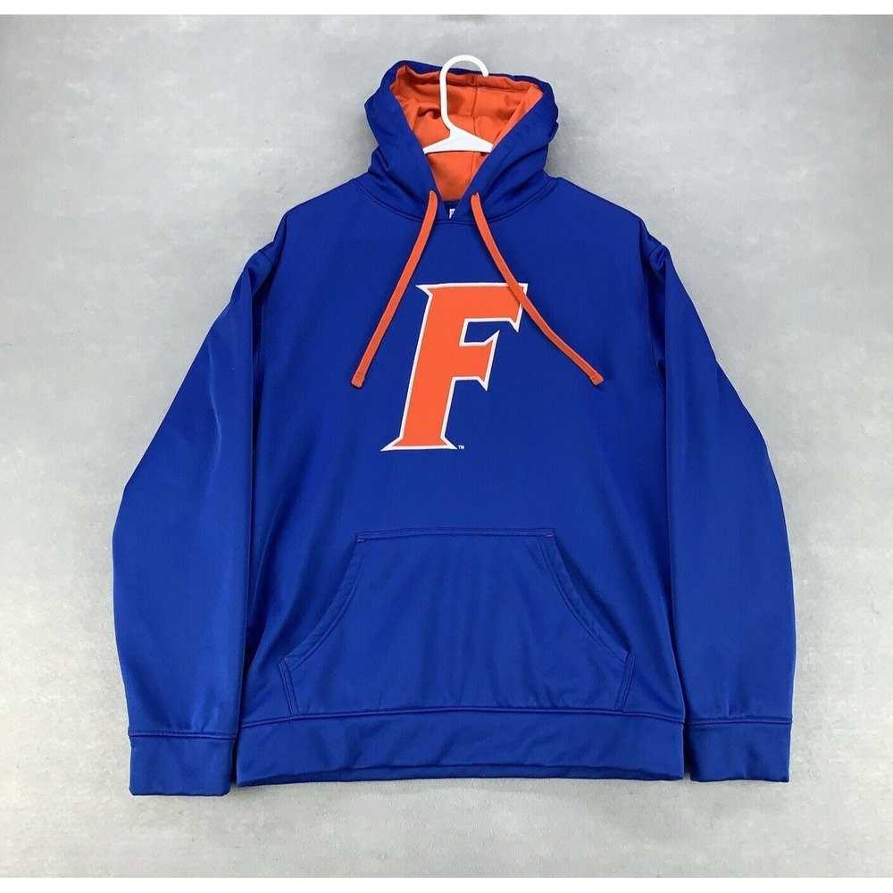 Florida Gators Hoodie Sweatshirt Men Medium Sewn Logo Patch Section 101 Majestic